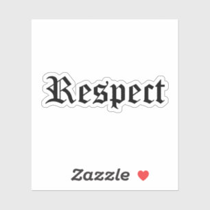 Sticker "Respect"