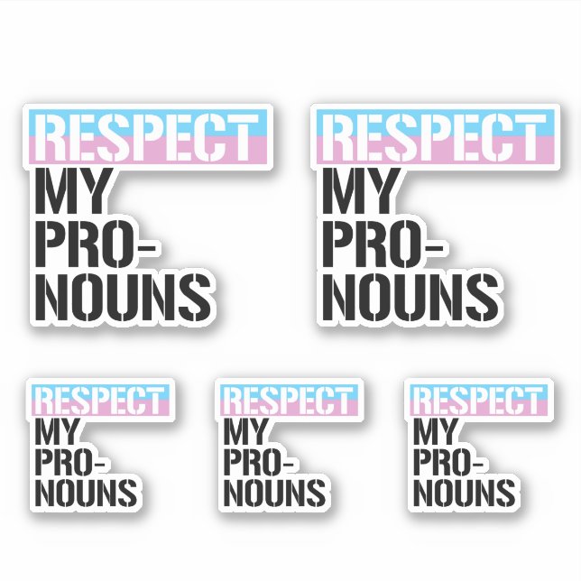 Sticker Respectez Mes Pronoms (Devant)