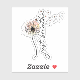 Sticker Respirer simplement Pissenlit Inspiration de soins