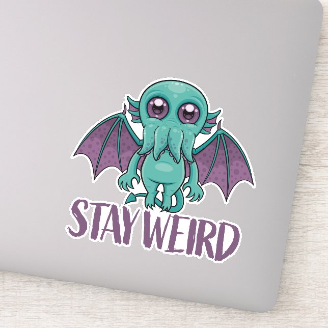 Sticker Reste un monstre Cthulhu mignon (Détail)