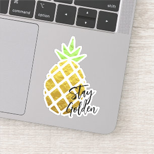 Sticker Restez Ananas Tropical