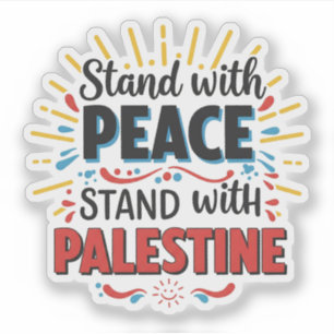 Sticker Restez avec la Palestine