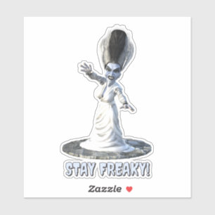 Sticker Restez bizarres ! Épouse de Frankenstein