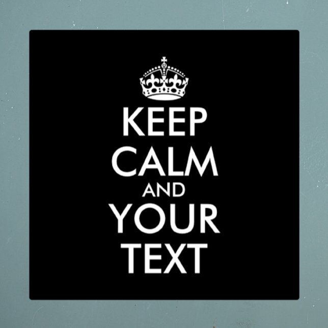 Sticker Restez calme et continuez - Créez votre propre (Créateur téléchargé)