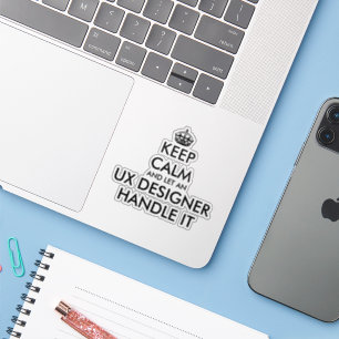 Sticker Restez calme et laissez le concepteur UX s'en occu