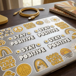 Sticker Restez Positif