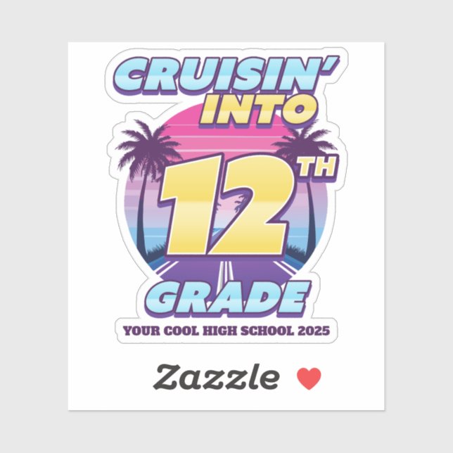 Sticker Retour à l'école, 12e année (Feuille)
