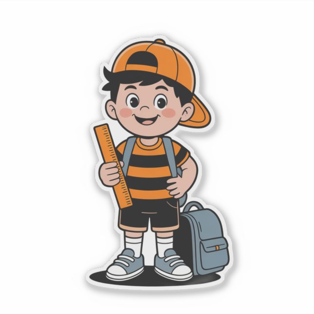 STICKER RETOUR À L'ÉCOLE, PRÉPAREZ-VOUS POUR UNE NOUVELLE  (Devant)
