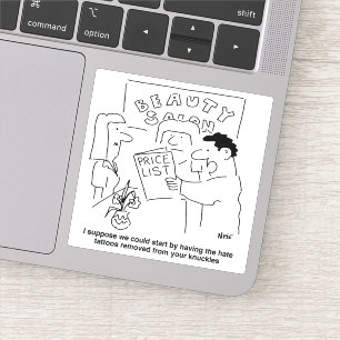 Sticker Retrait de tatouage au salon de beauté