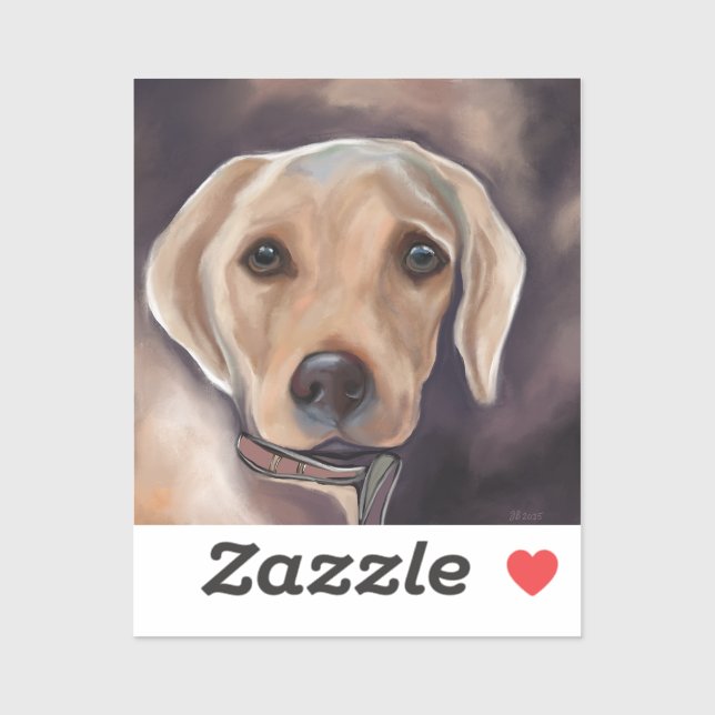 Sticker Retriever du Labrador  (Feuille)