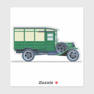 Sticker Retro delivery truck 