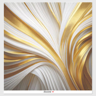 Sticker Retro d'or blanc