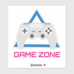 Sticker Retro Gaming Controller Neon