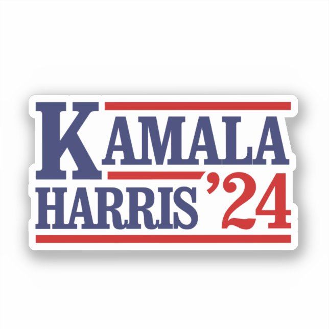 Sticker Retro Kamala Harris '24 (Recto)