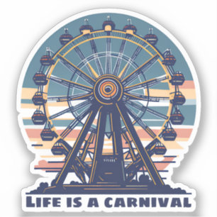 Sticker Retro Life est un carnaval