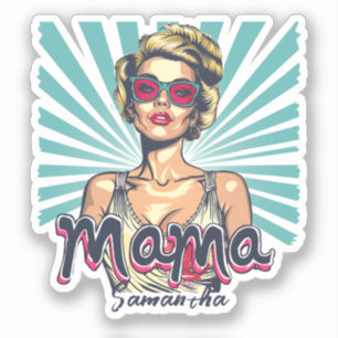 Sticker Retro Mama Pop Art (7)