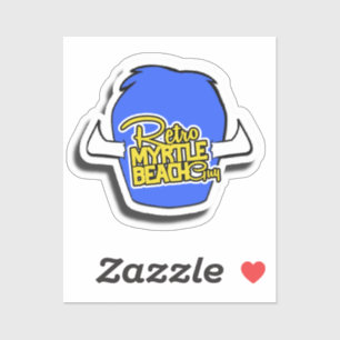 Sticker Retro Myrtle Beach Guy Lodge Casquette