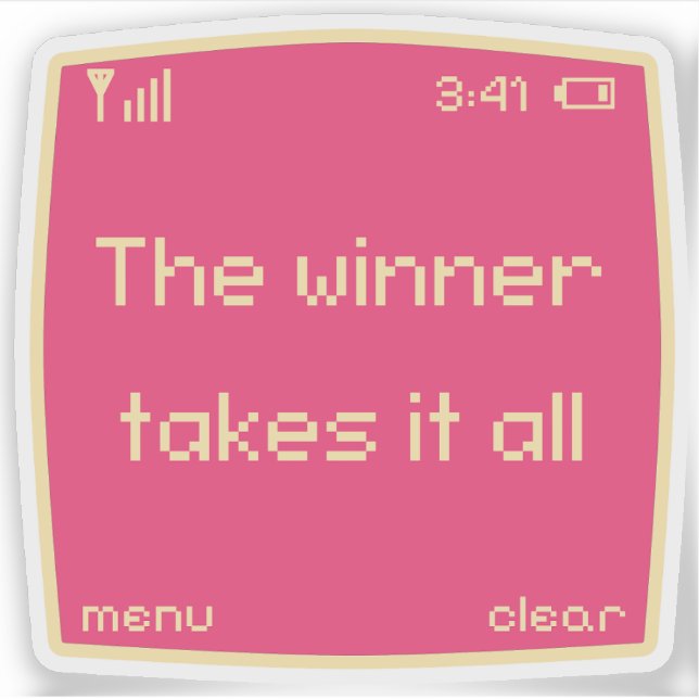 Sticker  Retro Pixel  (Devant)