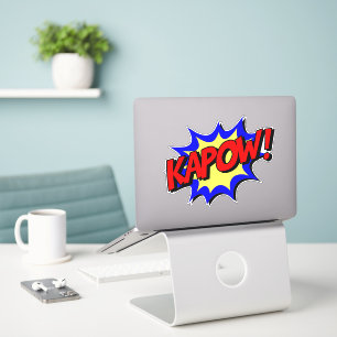Sticker Retro Pop Art Vibes : KAPOW! Effet Texte comique