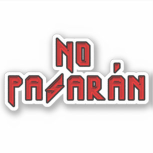 Sticker Retro Rocker - No Pasaran