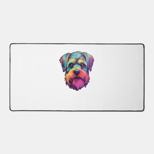 Sticker Retro Schnauzer Neon (Recto)
