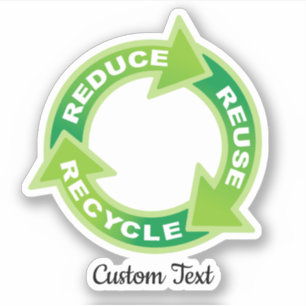 Sticker Réutiliser l'autocollant de recyclage