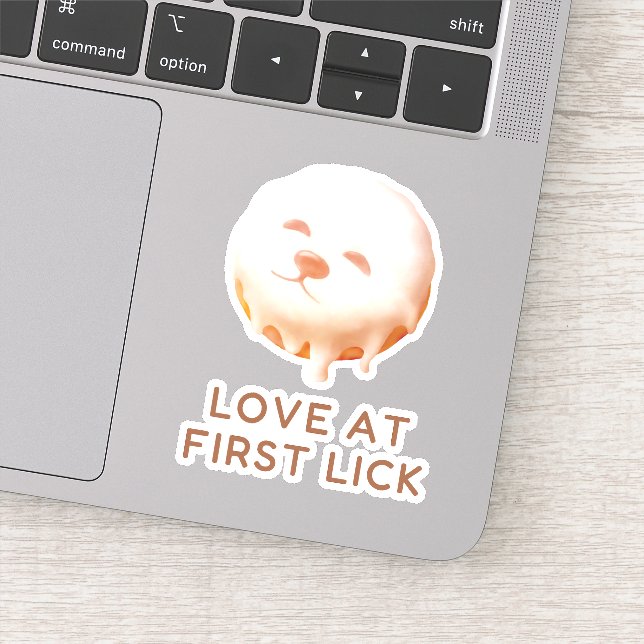 Sticker Rêve de beignet : Smile Pup glacé  (Détail)