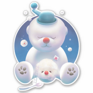 Sticker Rêve de Bichon Ice Shaver