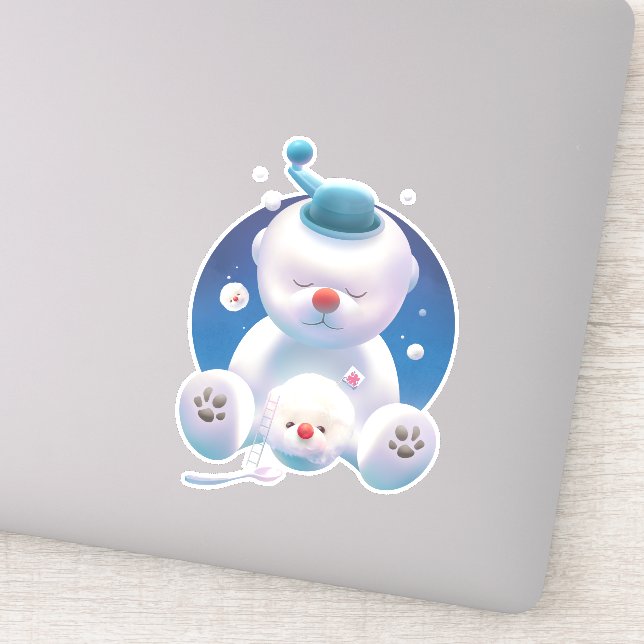 Sticker Rêve de Bichon Ice Shaver (Détail)