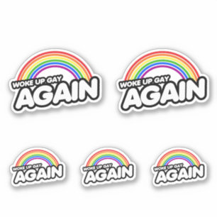 Sticker Réveillé encore gay