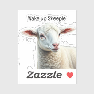 Sticker Réveillez Sheeple Conspiration Théorie Citation