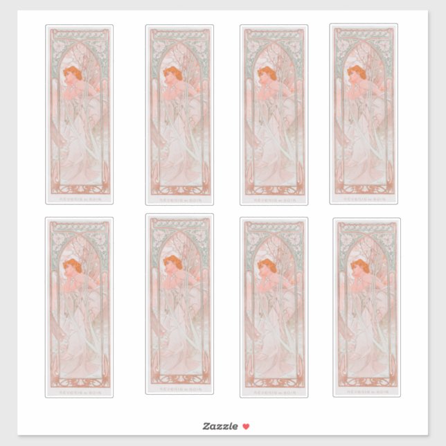 Sticker Reverie du Soir (1899) (Feuille)