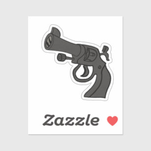 Sticker Revolver de dessin