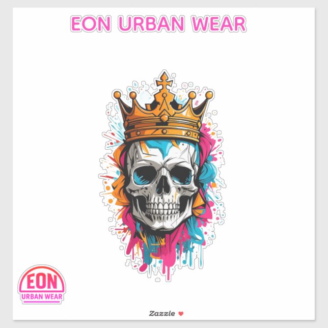 STICKER REY CALAVERA (Feuille)