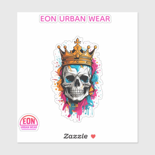 STICKER REY CALAVERA (Feuille)