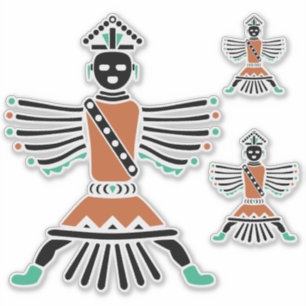 Sticker rez couteau guerrier