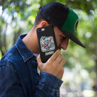 Sticker Rhino avec texte personnalisé