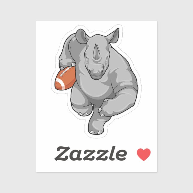 Sticker Rhino de football (Feuille)