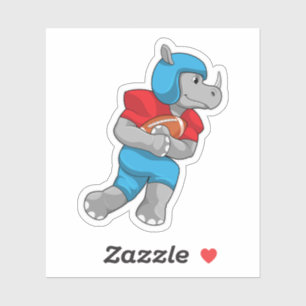 Sticker Rhino de football