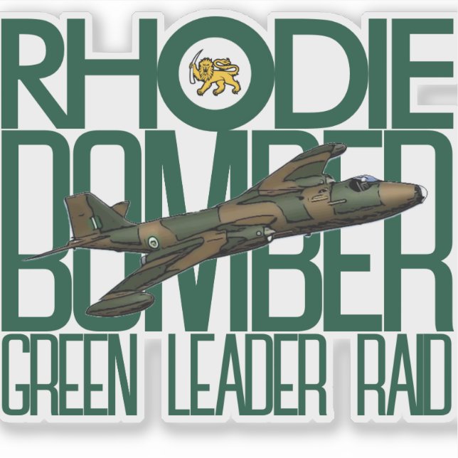 STICKER RHODESIAN CANBERRA BOMBER (Devant)