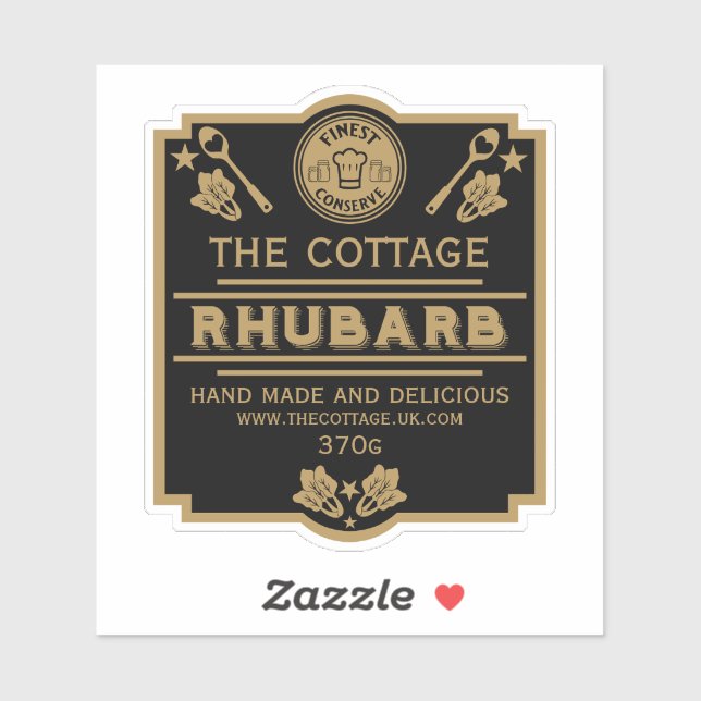 Sticker Rhubarb Conserve Maker (Feuille)
