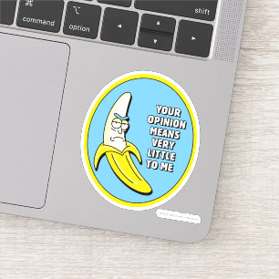 Sticker RICK ET MORTY™   Badge en brique banane