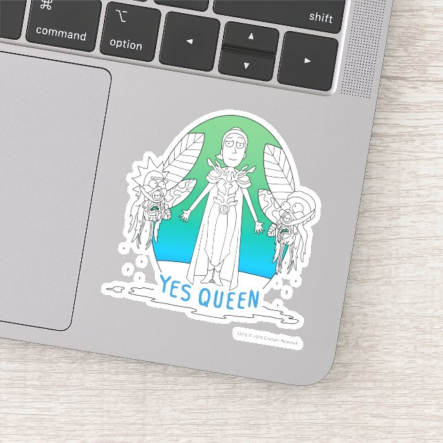 Sticker RICK ET MORTY™ | Oui Reine (Détail)