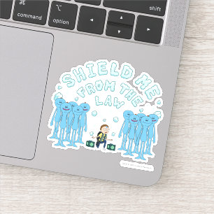 Sticker RICK ET MORTY™ Protégez-Moi De La Loi