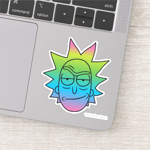 Sticker RICK ET MORTY™   Rainbow Rick Head motif