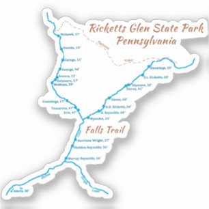 Sticker Ricketts Glen SP - Chutes Trail (minuscule)