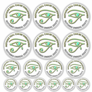 Sticker Rien de réel ne peut être menacé