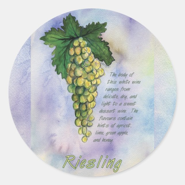 Sticker Riesling Vin (Devant)