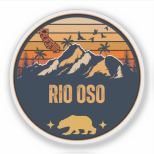 Sticker Rio Oso, Californie