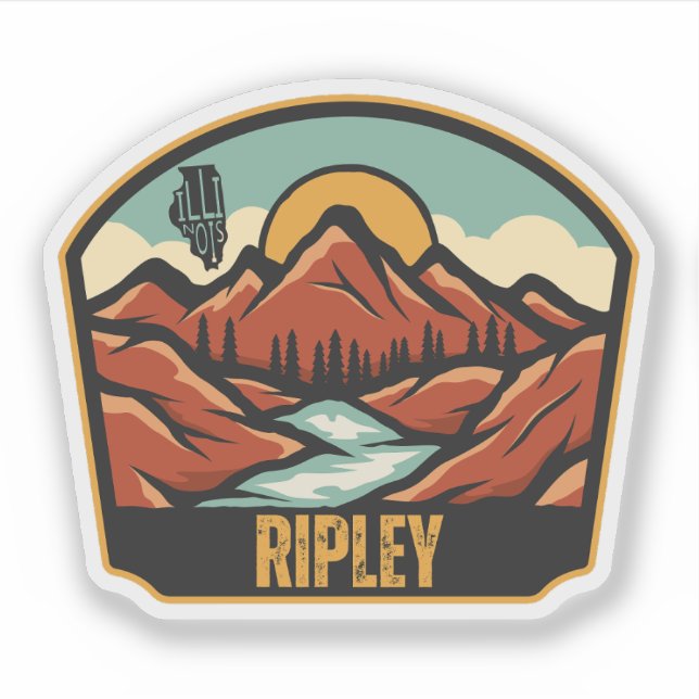 Sticker Ripley, Illinois  (Devant)